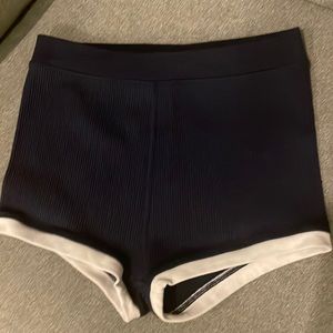 Aerie Navy Bootie Shorts Size Medium